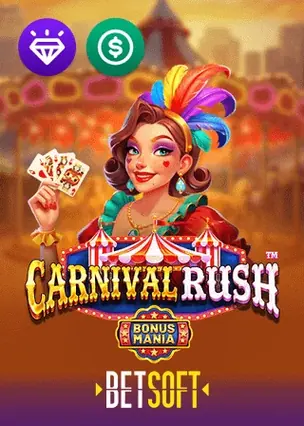 Carnival Rush pokie by Betsoft at True Blue Bets