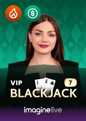 VIP Blackjack 7 Imagine Live live dealer table by Live tables at True Blue Bets